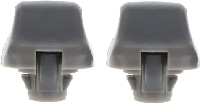 Poweka Sunvisor Clip Hook Replacement Compatible with 1998-2007 Accord 1996-2004 Civic 2007-2011 CR-V 1999-2010 Odyssey 2006-2011 Ridgeline, Replace 888217-S01-A01ZA Gray Pack of 2