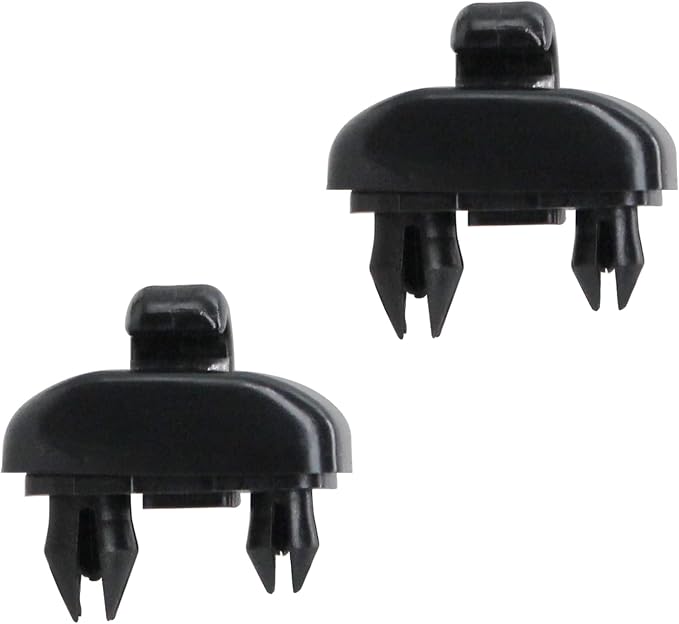 2 pcs Black Interior Sun Visor Hook Clip Base Makeup Mirror Fixing Bracket Fit for Audi 2013-2016 A1 A3 A4 A5 Q3 Q5.OEM:8E0 857 562, 8U0 857 562A.