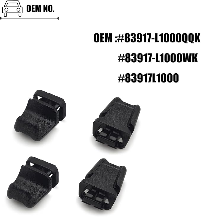 4PCS Rear Door Curtain Hooks Compatible with Hyundai Sonata 2020-2023, for Kia Telluride 2020-2025, Sun Shade Curtain Clips for 83917L1000