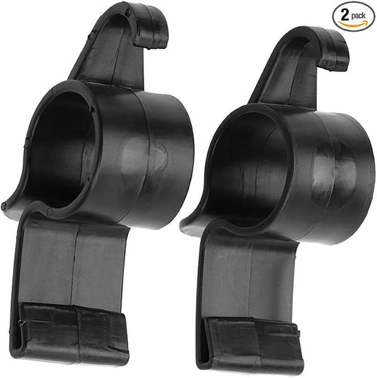 2 Pcs Black Car Umbrella Holder,Trunk Hooks Hanger Holder Clip,Universal Headrest Organizer Clip Portable Umbrella Trunk Back Car Purse Stand Bags Holder, Multifunctional Back Seat Hanging Hooks