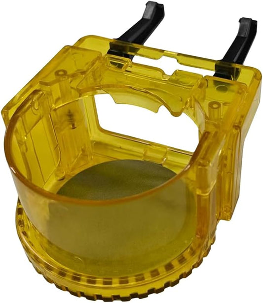 YoRise Air Vent Cup Holder for Car, Multifunctional Water Bottle Bracket with Mounting Clips, Car Air Conditioner Vent Drink Cup Holder Expander, Fit for Most Cars with Horizontal Blade Vents (Yellow)