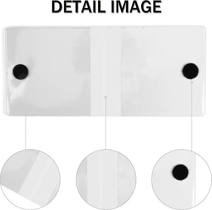 UYYE Car Registration & Insurance Card Holder, 2-Pack - White, Waterproof, 4-Compartment, Unisex-Adults Car Organizer