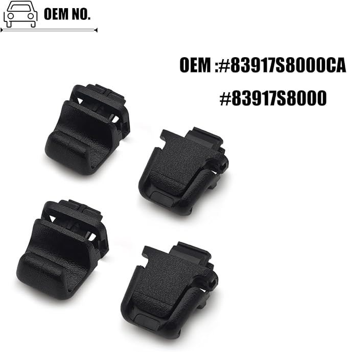 4PCS Rear Door Curtain Hooks Compatible with Hyundai Palisade 2020 2021 2022 2023 Year, Sun Shade Curtain Clips for 83917S8000CA 83917S8000