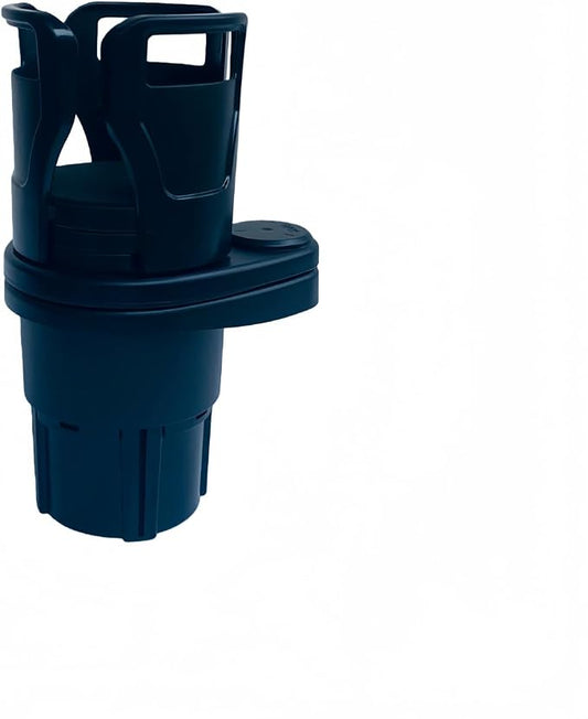 Car Cup Holder Expander, 2-in-1 Multifunctional Adjustable Drink Holder, Black Universal Beverage Organizer for Vehicle Console, 7.32 x 3.35 Inch