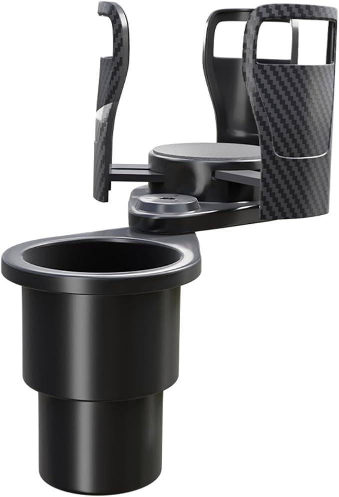 Adjustable Expandable Cup Holder for car Most Cars Trucks SUVs.-Car Cup Holder Expander fit cola Coffee Cups,2 in 1 cupholder Expander Compatible with Big Paper Bucket. (BJ-2380)
