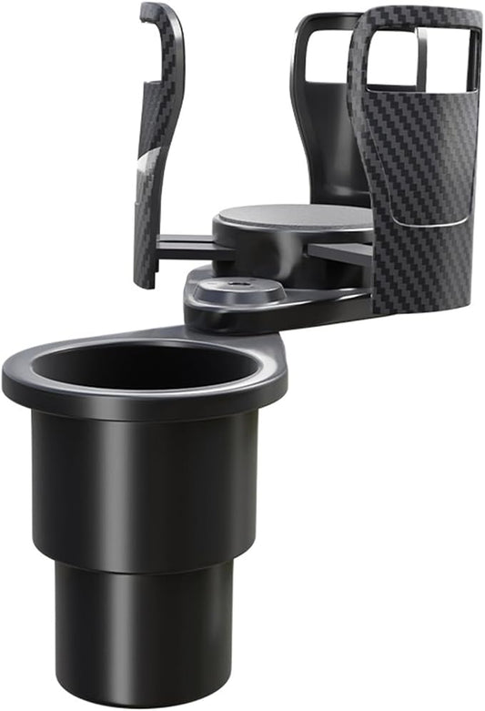 Adjustable Expandable Cup Holder for car Most Cars Trucks SUVs.-Car Cup Holder Expander fit cola Coffee Cups,2 in 1 cupholder Expander Compatible with Big Paper Bucket. (BJ-2380)