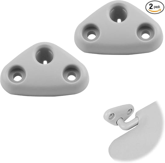2 Pack Sun Visor Clip Replacement Compatible with Subaru Impreza Sedan Crosstrek Forester Outback, ABS Construction Sunvisor Inner Clips Holder Hook, OEM #92011SC031LO 92011SC032LO (Grey)