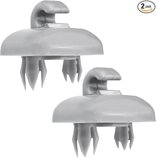 2 PCS Sun Visor Clips, Inner Sun Visor Hook Clips Compatible with Audi TT, A1, A3, A4, A5, Q3, Q5, RS3, RS4, RS5, Replacement Part 8U0857562A (Grey)