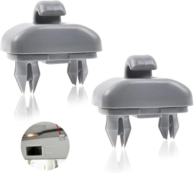 OTUAYAUTO 2PCS Audi Inner Sun Visor Clips, Upgraded Car Interior Sunscreen Holder Hook - Compatible with Audi Q5 Q3 A1 A3 A4 A5 S3 S4 S5 TT, OEM: 8U0857562A