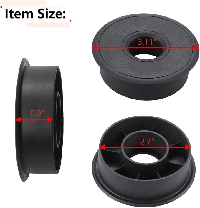 RLB-HILON 2PCS Center Console Cup Holder Insert Mat, Diameter at 3.11 inch, Height at 0.9 inch, for Deep Cup Holders Smaller Drink Shorter Cups and More