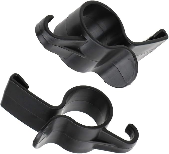 2 Pcs Black Car Umbrella Holder,Trunk Hooks Hanger Holder Clip,Universal Headrest Organizer Clip Portable Umbrella Trunk Back Car Purse Stand Bags Holder, Multifunctional Back Seat Hanging Hooks