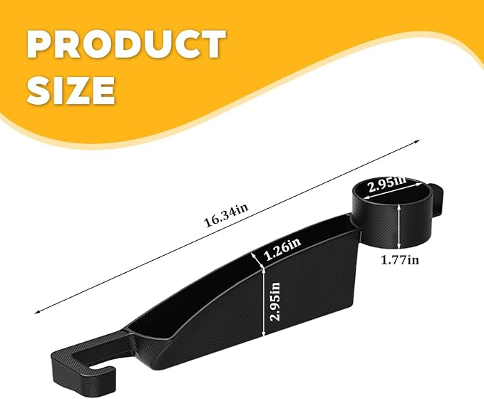 HZEL Car Seat Gap Organizer, 2PCS Dual Slot Anti-Drop Vehicle Console Side Filler Organizer with Cup Holder, Automotive Interior Seat Gap Plug Blocker, Universal for SUV Automobile Truck (Black)
