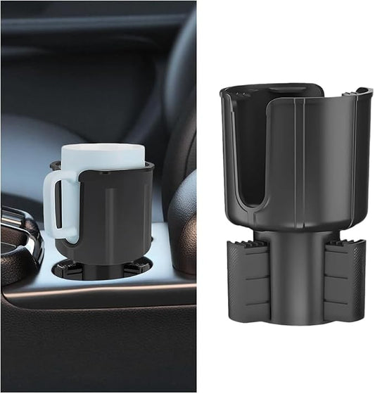 BESULEN Car Cup Holder Expander, Vehicle Cup Holder Extender with Adjustable Base, Automotive Water Bottle Organizer Adapter, Suitable for Most 32-40oz 3.2"-3.8" Diameter Bottles