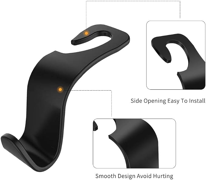 Car Seat Headrest Hook 8Pack Vehicle Bag Hooks Seat Hook Backseat Headrest Hangers Storage for Purses,Grocery Bags,Coats,Car Water Bottle Hook