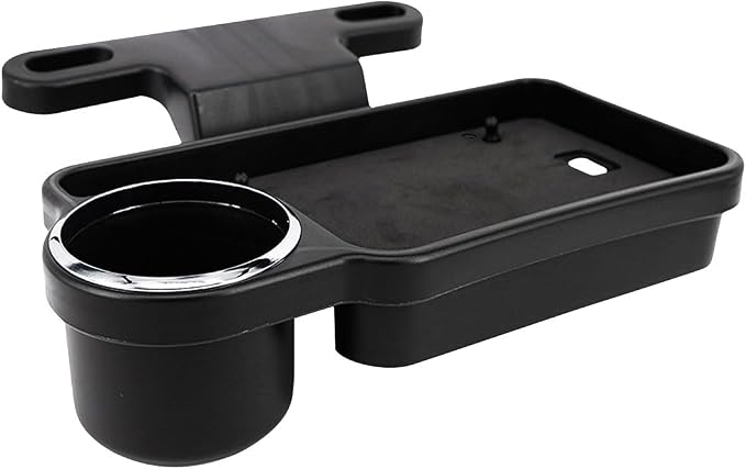 Car Cup Holder Tray, Detachable Eating Organizer Backseat Car Tray, Car Back Seat Organizer Foldable Desing, Automotive Accessories for Most Vehicles