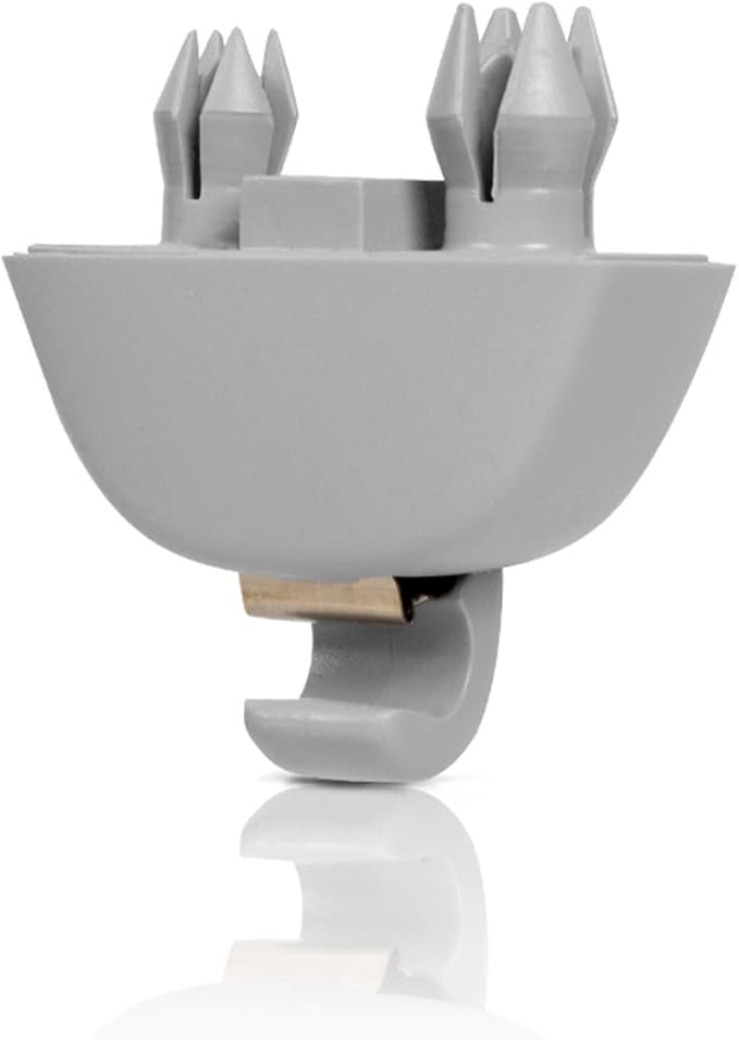 runmade Grey Interior Sun Visor Hook Clip Bracket Compatible with Audi A6 C6; Compatible with VW Passat B7 Polo