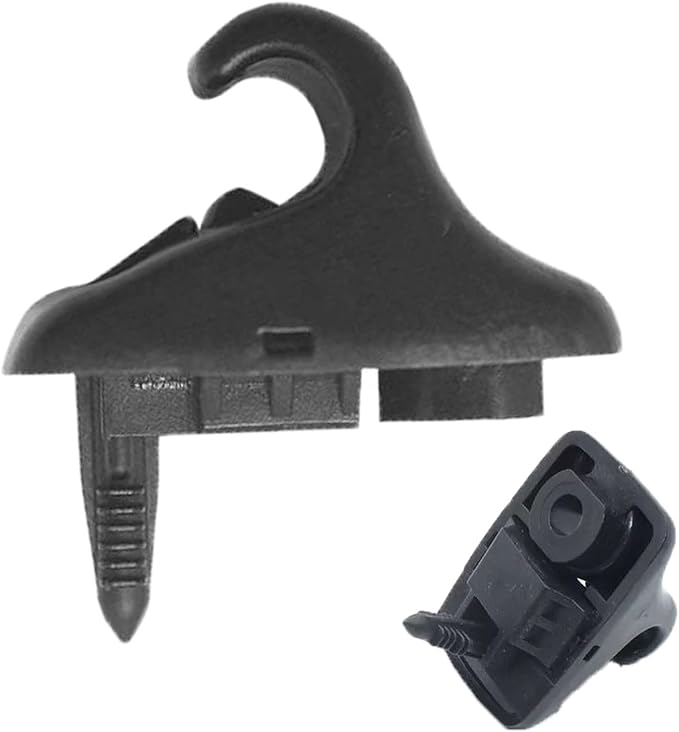 2pcs 85235-B1000 Sun Visor Retainer Clip Holder Hook Support Fastener Bracket BlackCompatible with H-yundai E-lantra S-onata Getz 2017-2023 (Black)