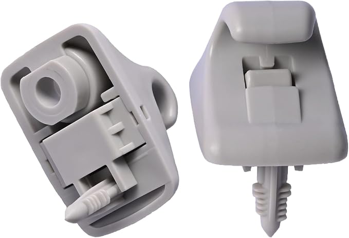 85235-B1000 2pcs Sun Visor Retainer Clip Holder Hook Support Fastener Bracket Grey Compatible with H-yundai E-lantra S-onata Getz 2017-2023