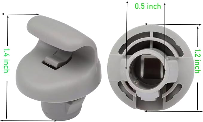 96409BC402 Car Sun Visor Clip Plastic Hook Clip Sun Visor Clip Retainer Compatible with Nissan 350Z Frontier Versa Note FX45 FX35 G35 96409EA00A (2 pcs)
