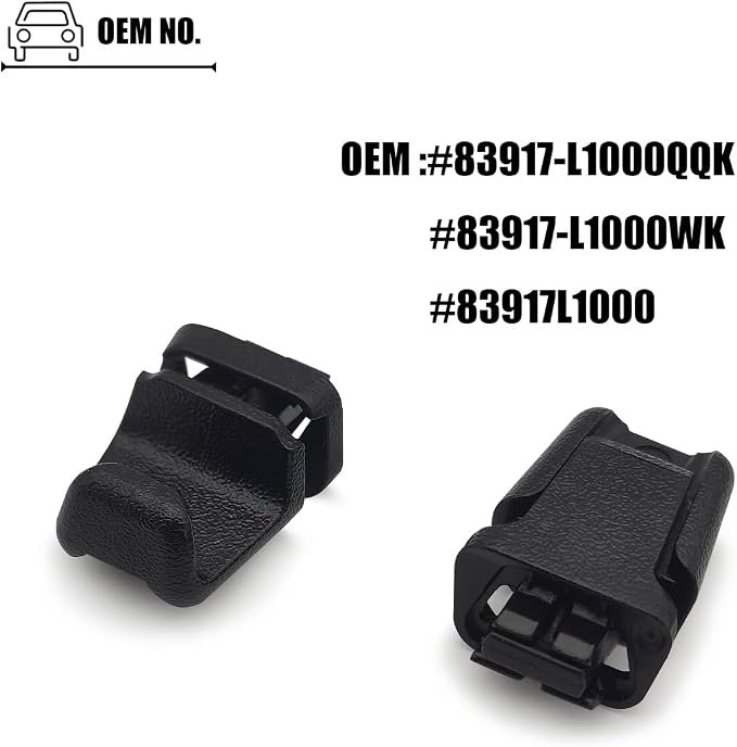 2PCS Rear Door Curtain Hooks Compatible with Hyundai Sonata 2020-2023, for Kia Telluride 2020-2025, Sun Shade Curtain Clips for 83917L1000