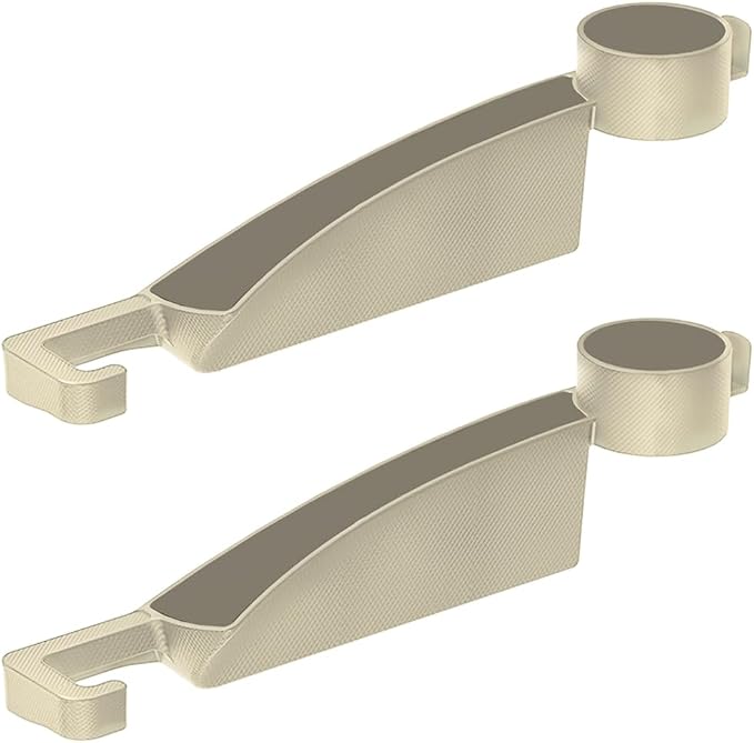Car Seat Gap Filler, 2PCS Anti-Drop Multifunctional Vehicle Seat Side Gap Plug with Storage Slot, Automotive Blocker Seam Filler Console Organizer, Universal for SUV RV Truck (Beige)