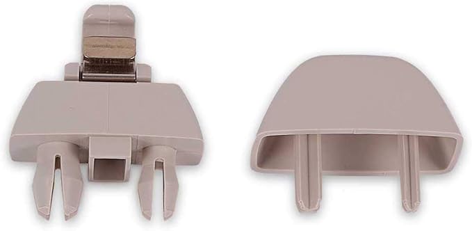 runmade Beige Interior Sun Visor Hook Clip Bracket Compatible with Audi A6 C6, Compatible with VW Passat B7 Polo