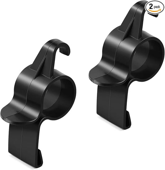 2 PCS Car Trunk Holders, Multifunctional Trunk Hooks for Fishing Rod Handbag Shopping Bag, Portable Car Umbrella Holder Clip, Universal Interior Storage Hanger for Cars (Black)