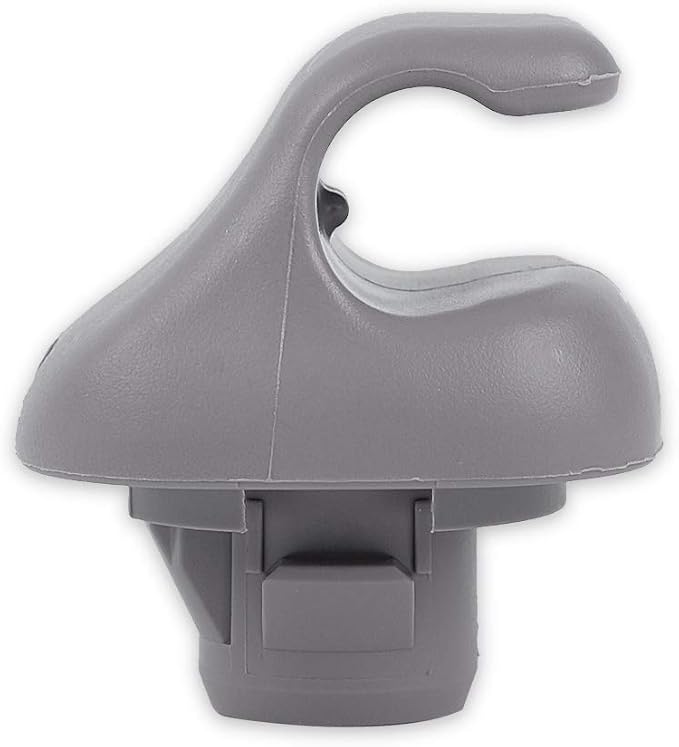 runmade Clear Gray Sun Visor Hook Clip Bracket Hanger Compatible with Honda Accord Civic CRV Odyssey Pilot Light Gray Bracket