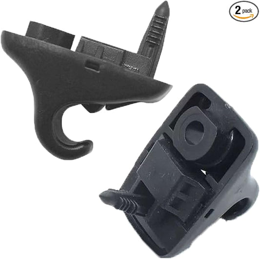 2pcs 85235-B1000 Sun Visor Retainer Clip Holder Hook Support Fastener Bracket BlackCompatible with H-yundai E-lantra S-onata Getz 2017-2023 (Black)