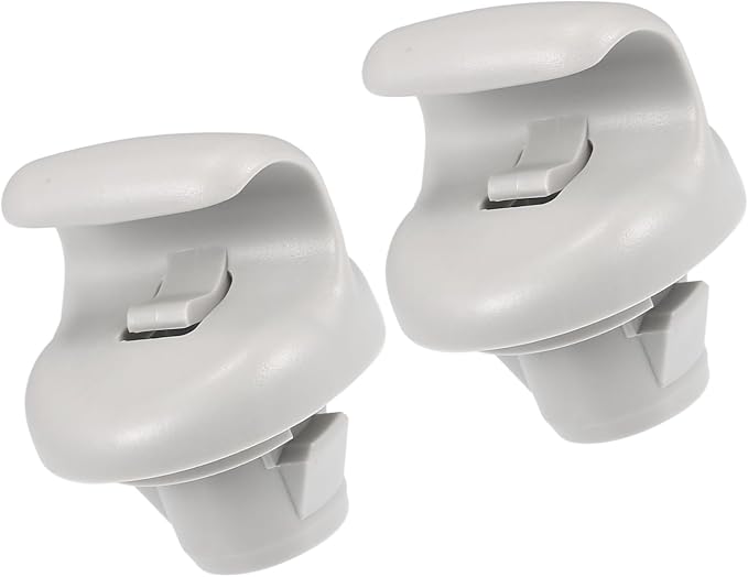 Car Sun Visor Holder Clip, Sun Visor Bracket Hook Clips Hanger, for Nissan Sentra 2015-2019, Plastic, No.96409CG000, Gray, 2pcs Replacement