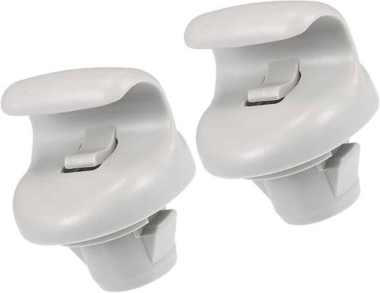 Car Sun Visor Holder Clip, Sun Visor Bracket Hook Clips Hanger, for Nissan Sentra 2015-2019, Plastic, No.96409CG000, Gray, 2pcs Replacement