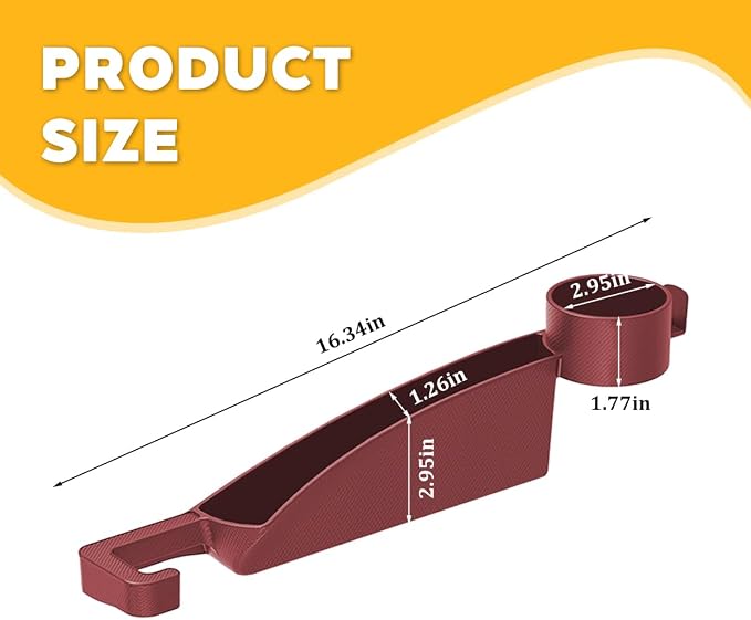 HZEL Car Seat Gap Organizer, 2PCS Dual Slot Anti-Drop Vehicle Console Side Filler Organizer with Cup Holder, Automotive Interior Seat Gap Plug Blocker, Universal for SUV Automobile Truck (Red)