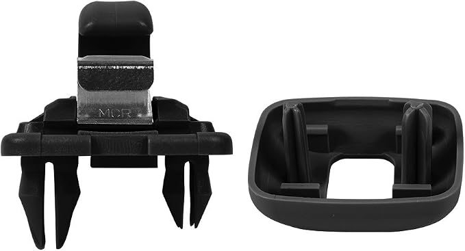 runmade Interior Black Sun Visor Hook Clip Bracket Compatible with Audi A1 A3 A4 A5 Q3 Q5 S3 S4 S5 TT, OEM: 8E0 857 562, 8U0 857 562A