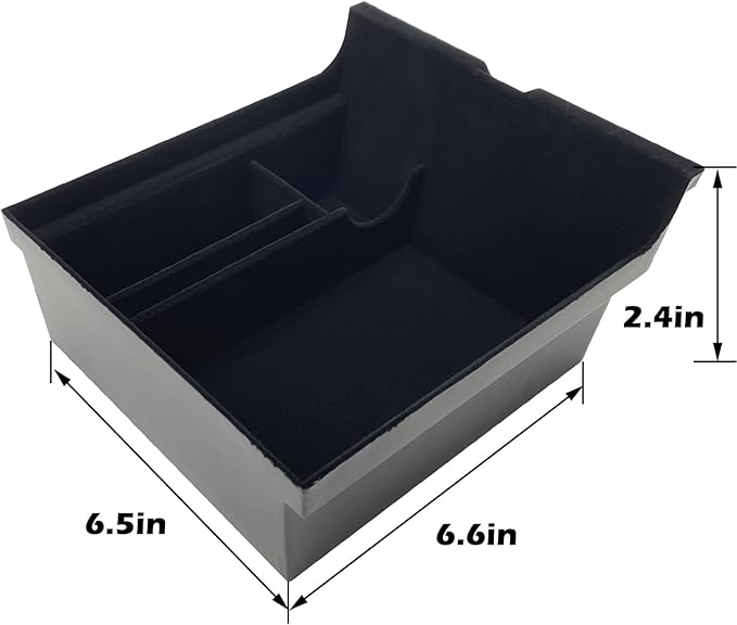Center Console Organizer Tray fits for Tesla Model 3 Accessories 2020 2021 2022 2023, Model Y 2020 2021 2022 2023 2024（Fit Tesla Model 3/Y cover close by sliding）