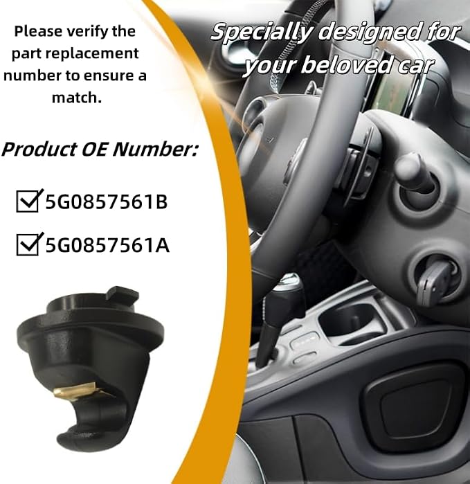 Interior Sun Visor Hook Clip Bracket Fit for Volkswagen Atlas,for Touran,for Tiguan for T-ROC,for T-Cross,for Passat,for Golf MK7,MK8,for Crafter,for Arteon,2014-2024,(1pcs Black)