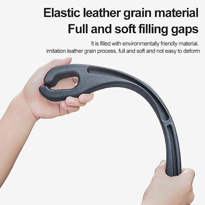 Car Seat Gap PU Filler Set of 2，Stop Things from Dropping，Filler with Organizer & Hook Function,Fill The Gap Between Seat & Console (Black)