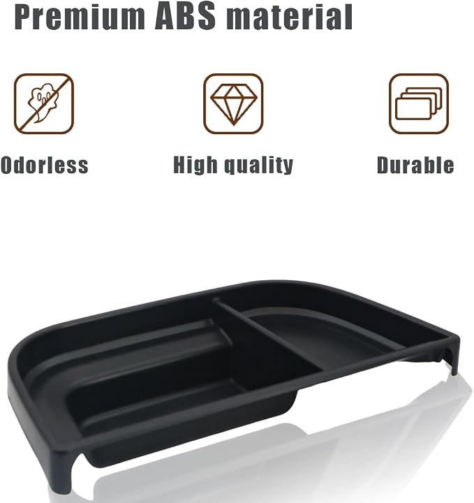 Muslogy Dashboard Storage Organizer Tray Compatible with Ford Maverick 2024 2022-2023 & Hybrid XL XLT Lariat Accessories Dash Insert Tray Behind Screen Won't Fit 2025 Maverick (Black)