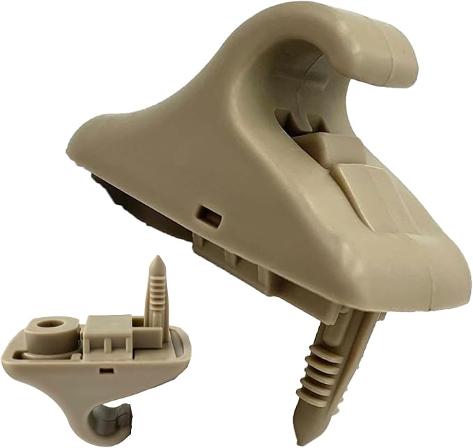 2pcs 85235-B1000 Sun Visor Retainer Clip Holder Hook Support Fastener Bracket Beige Compatible with H-yundai E-lantra S-onata Getz 2017-2023