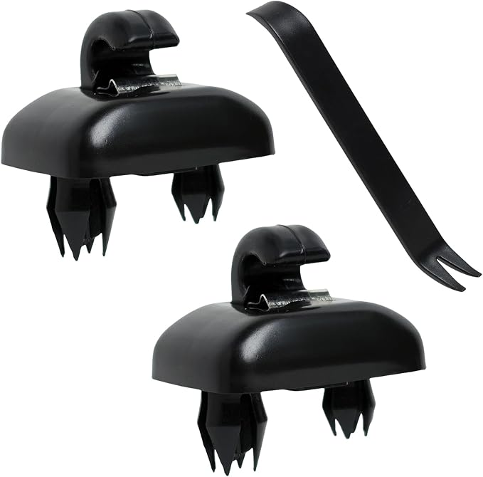 2015 Q5 Sun Visor Clip Replacement Compatible with Audi, Sunvisor Inner Clips for A1 A3 A4 A5 A6 Q3 Q5 S3 S4 S5 TT, ABS Construction Interior Sunscreen Holder Hook, OEM #8U0857562A (Black)