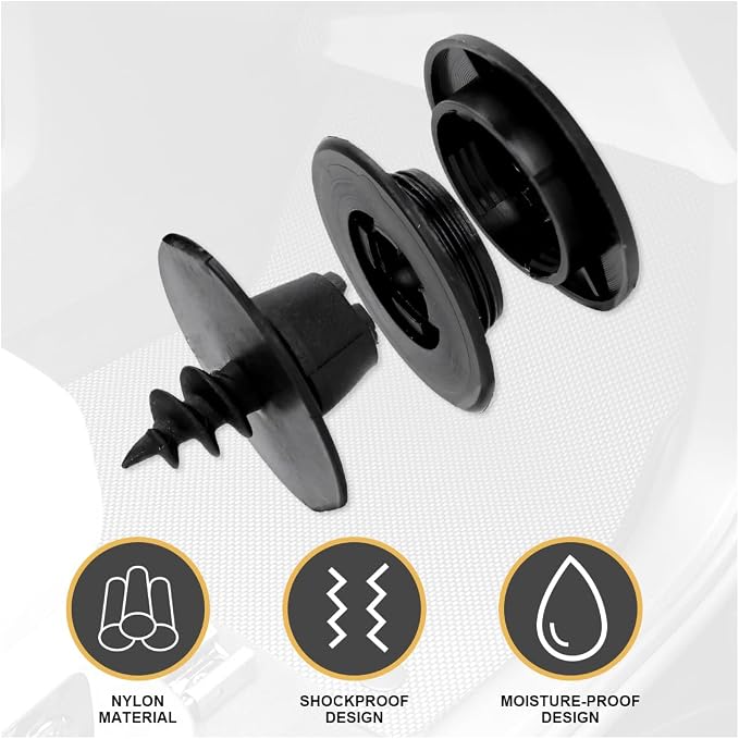 ZIMISI 10 Sets Car Floor Mat Clips, Non-Slip Carpet Fixers, Automotive Fastener Carpet Clips, Car Floor Mat Retaining Clip Replacement for #3D0-864-851-B41 3D0-061-795-B41 (10PCS)