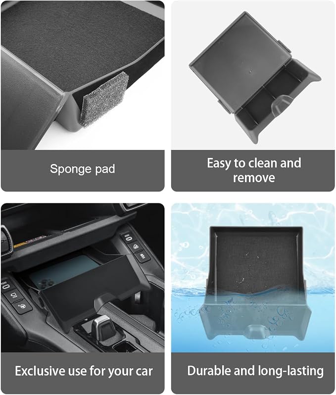 CDEFG for 2026 RAV4 Center Console Organizer Tray for 2026 Toyota RAV4 (LE/XSE/SE/XLE Premium/Woodland/XSE/Limited) Accessories Lower Console Drawer Storage Box