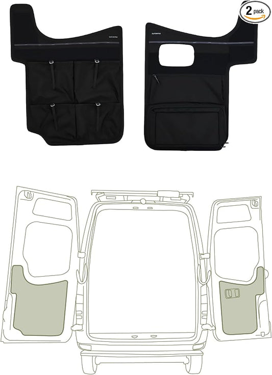 VanEssential Rear Door LOWER Storage Panels (Pair) Designed for Mercedes-Benz NCV3 Van (Years 2007-2018)