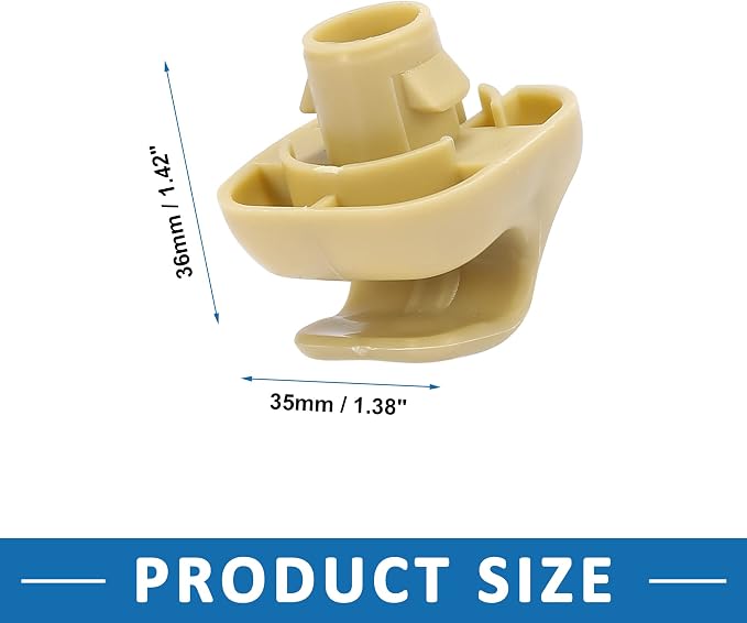 Sun Visor Clip 88217-S04-003ZA for Honda Civic 1996-2008 2pcs Plastic Beige
