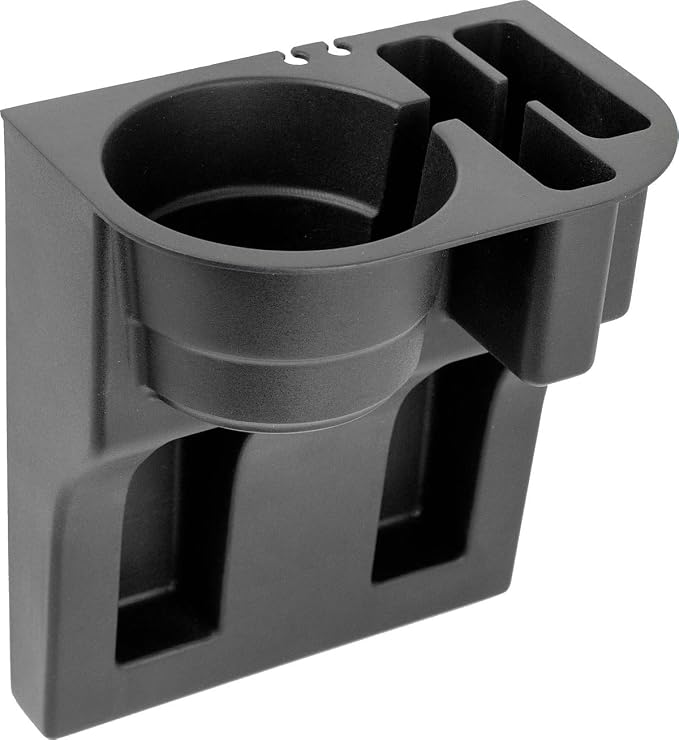 Custom Accessories 91129 Black Mobile Device Organizer with Cup Holder
