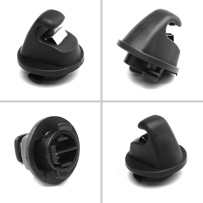 2PCS Sun Visor Clips 5G0857561B Compatible with VW Volkswagen Golf MK7 2013 2014 2015 2016 2017 (VW Black)