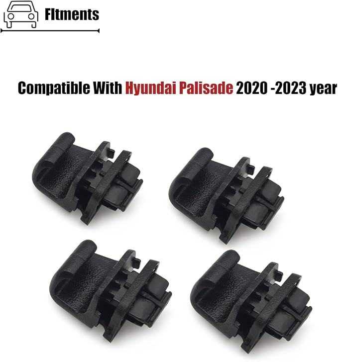 4PCS Rear Door Curtain Hooks Compatible with Hyundai Palisade 2020 2021 2022 2023 Year, Sun Shade Curtain Clips for 83917S8000CA 83917S8000
