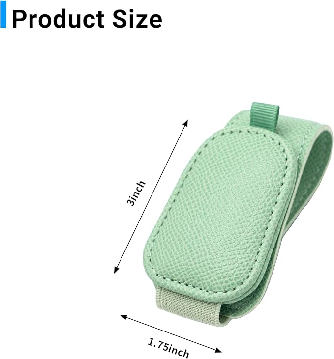 Yuoyar 2 Packs Magnetic Sunglass Holder for Car Visor (Green) | Magnetic Interior Car Accessories