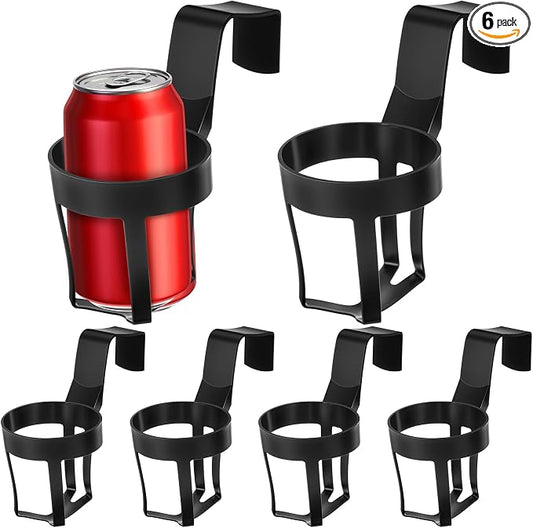 BBTO 6 Pcs Universal Car Cup Holder for Slim Water Bottles, Small Window Cup Holders for Vehicles Portable Multifunction Vehicle Bottle Mount Replacements for Trucks, Rvs, Bunk Bed