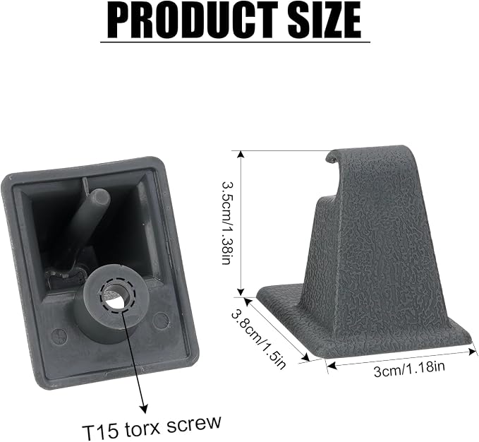 2pcs Front Visor Support Clip for Chevy Silverado Suburban Tahoe Yukon 1992-1998, Sun Visor Clip for Chevy Silverado Suburban Tahoe Yukon (1992-1998)
