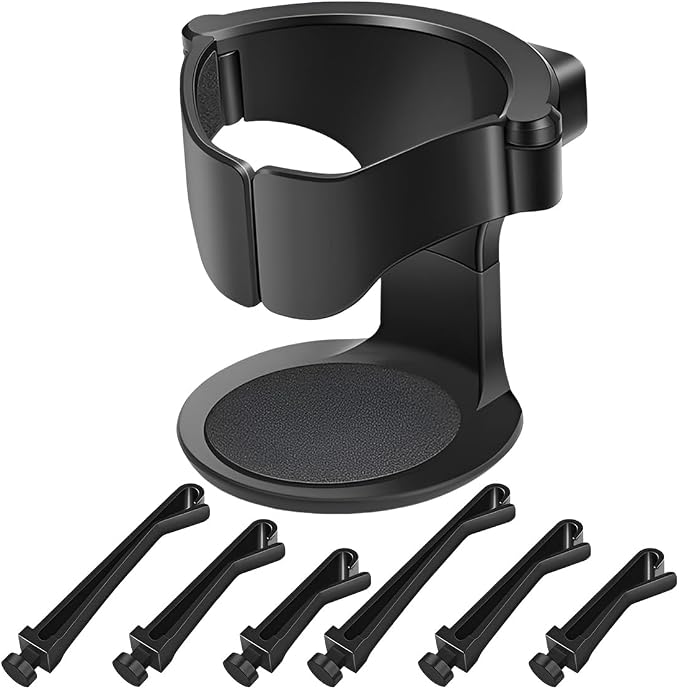 Car Cup Holder Expander for Air Vent - Portable Air Conditioning Outlet Drink Cup Holder Car Ashtray Holders - Beverage Bracket Auto Water Bottle Holders with Horizontal Blade Vents (1PC)